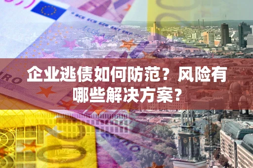 济南企业逃债如何防范？风险有哪些解决方案？