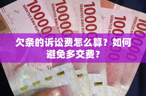 济南欠条的诉讼费怎么算？如何避免多交费？