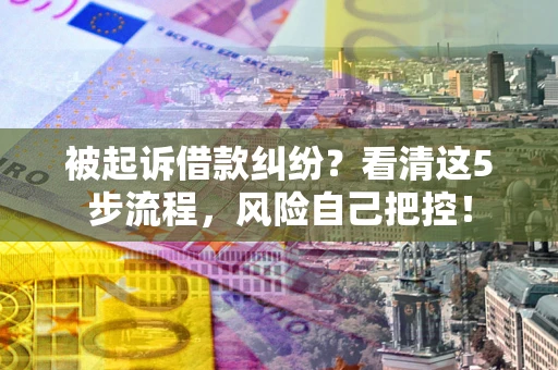 济南被起诉借款纠纷？看清这5步流程，风险自己把控！