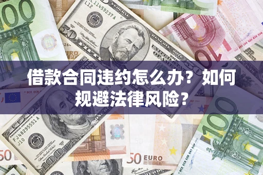 济南借款合同违约怎么办？如何规避法律风险？